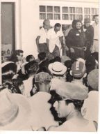 Fidel Castro junto a líderes obreros del C. Australia