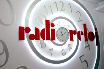 Concepto De Nuevo Año 2018 De Radio Reloj Nuevo Año Y Feliz