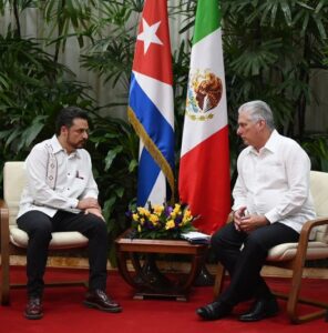 Presidente cubano recibe a Zoé Robledo (+Post)