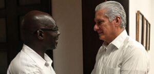 Recibe Díaz-Canel a secretario del Partido Comunista de Sudáfrica