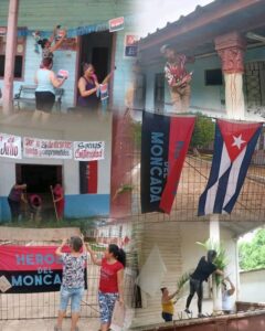 Engalanan centros laborales por el 26 de Julio