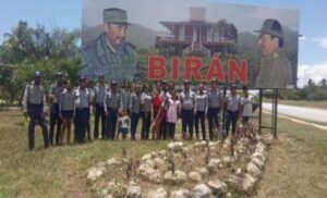 Combatientes del MININT rinden homenaje a Fidel