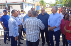 Evalúa Díaz-Canel afectaciones por las lluvias en Guantánamo