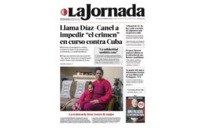 Diario mexicano dedica portada a Cuba frente al asedio de EEUU