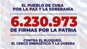 Más de 6 millones de cubanos firmaron por la Patria
