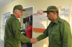Visita Díaz-Canel Zona de Defensa en La Habana
