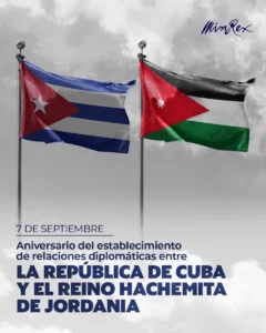 Cuba celebra aniversario de relaciones diplomáticas con Ruanda y Jordania